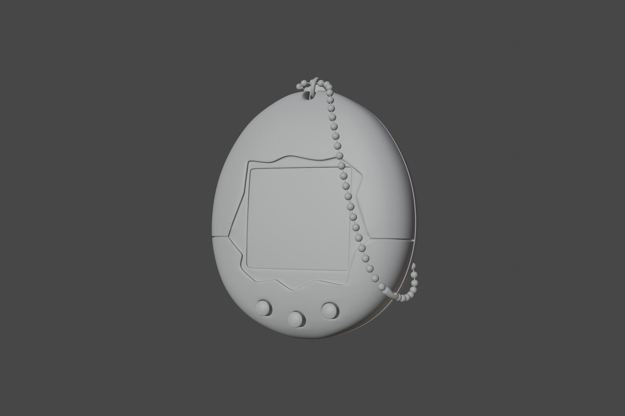 Tamagotchi  Low-poly 3D model_7