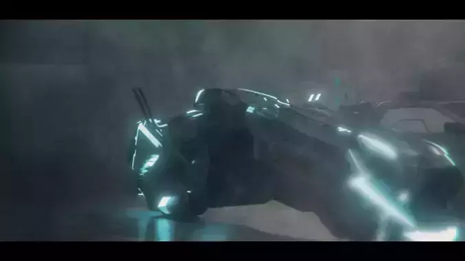 Sci Fi Bike  Medium poly