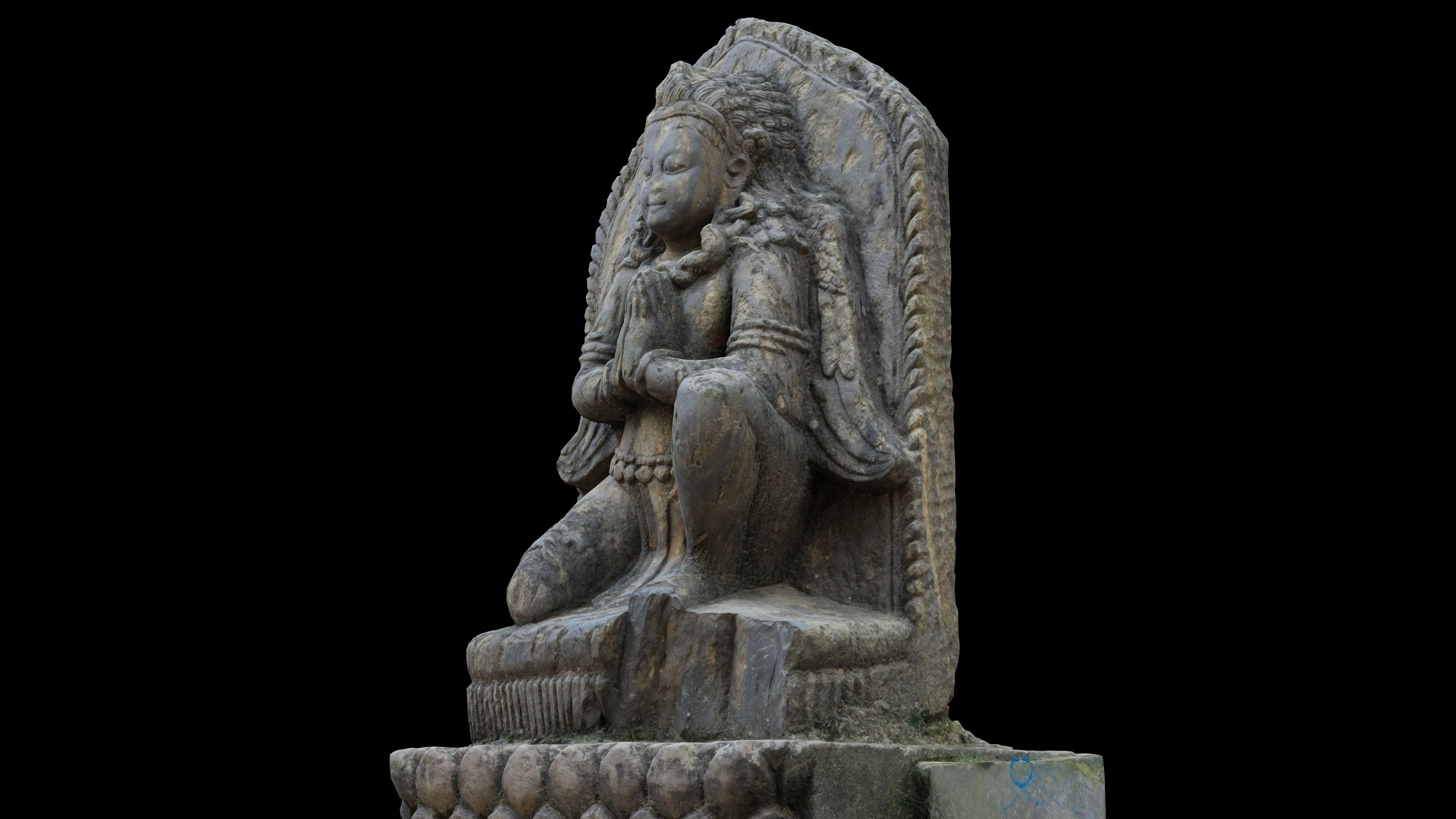 Garuda with 3 LOD - Nepal Heritage Low-poly 3D model_2