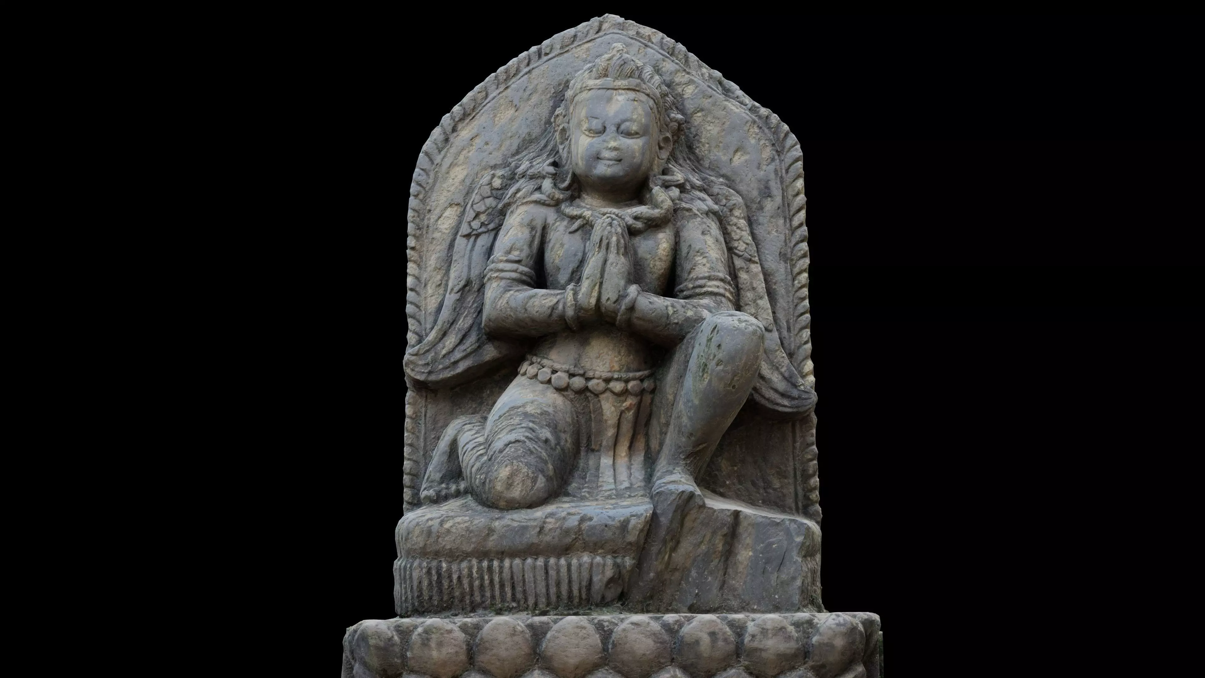 Garuda with 3 LOD - Nepal Heritage Low-poly 3D model_0