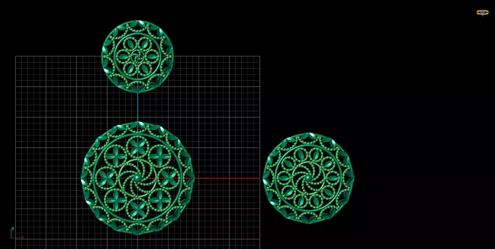 Pendant Set 27 3D print model_0