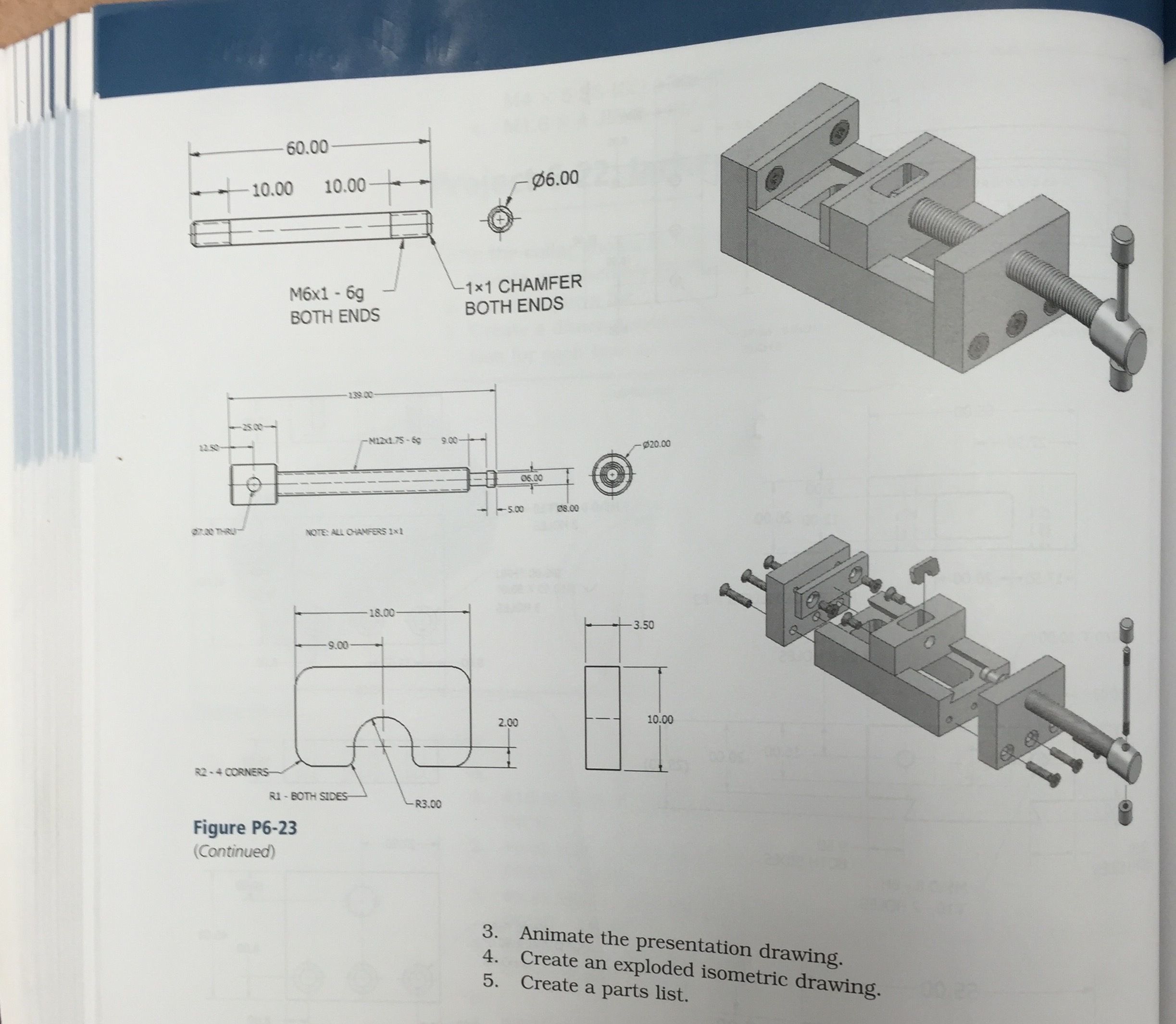 locking bar clamp 3D print model_2