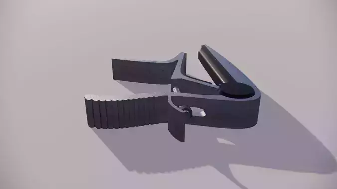 CAPO MODEL guitar pick Low-poly 3D model