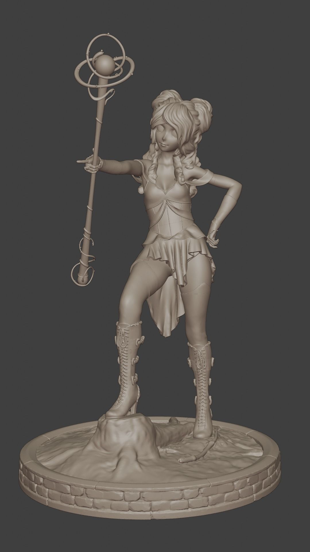 Anime Magic Queen 3D print model_4