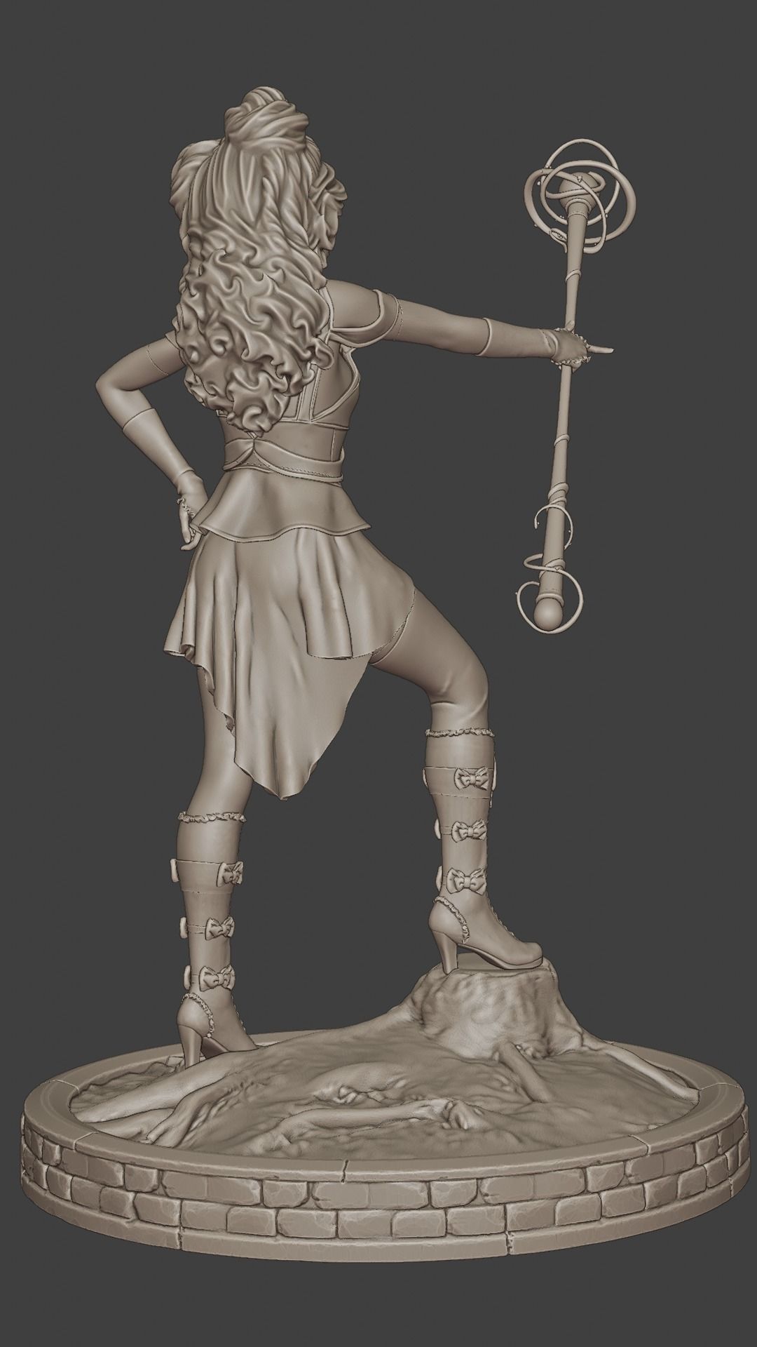 Anime Magic Queen 3D print model_2