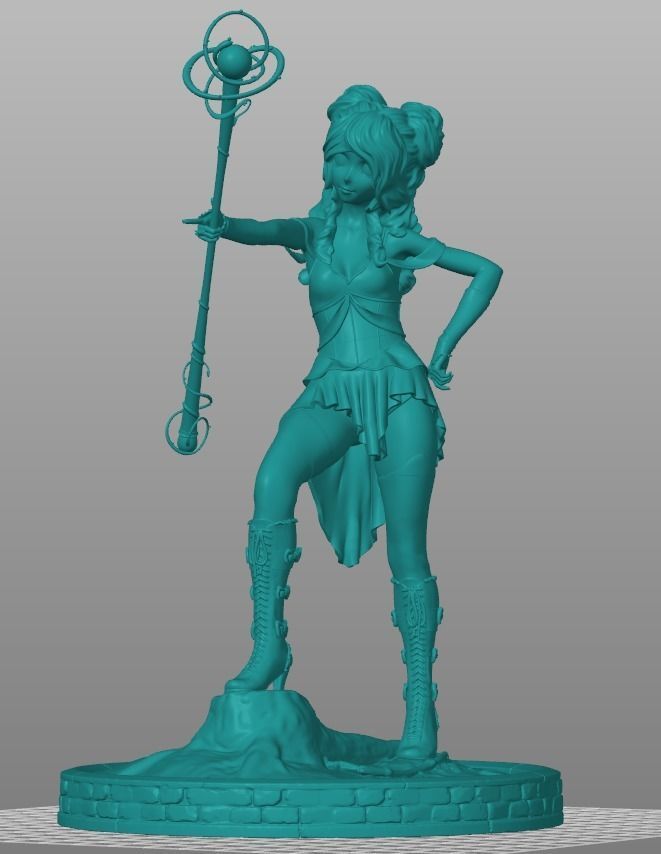 Anime Magic Queen 3D print model_12