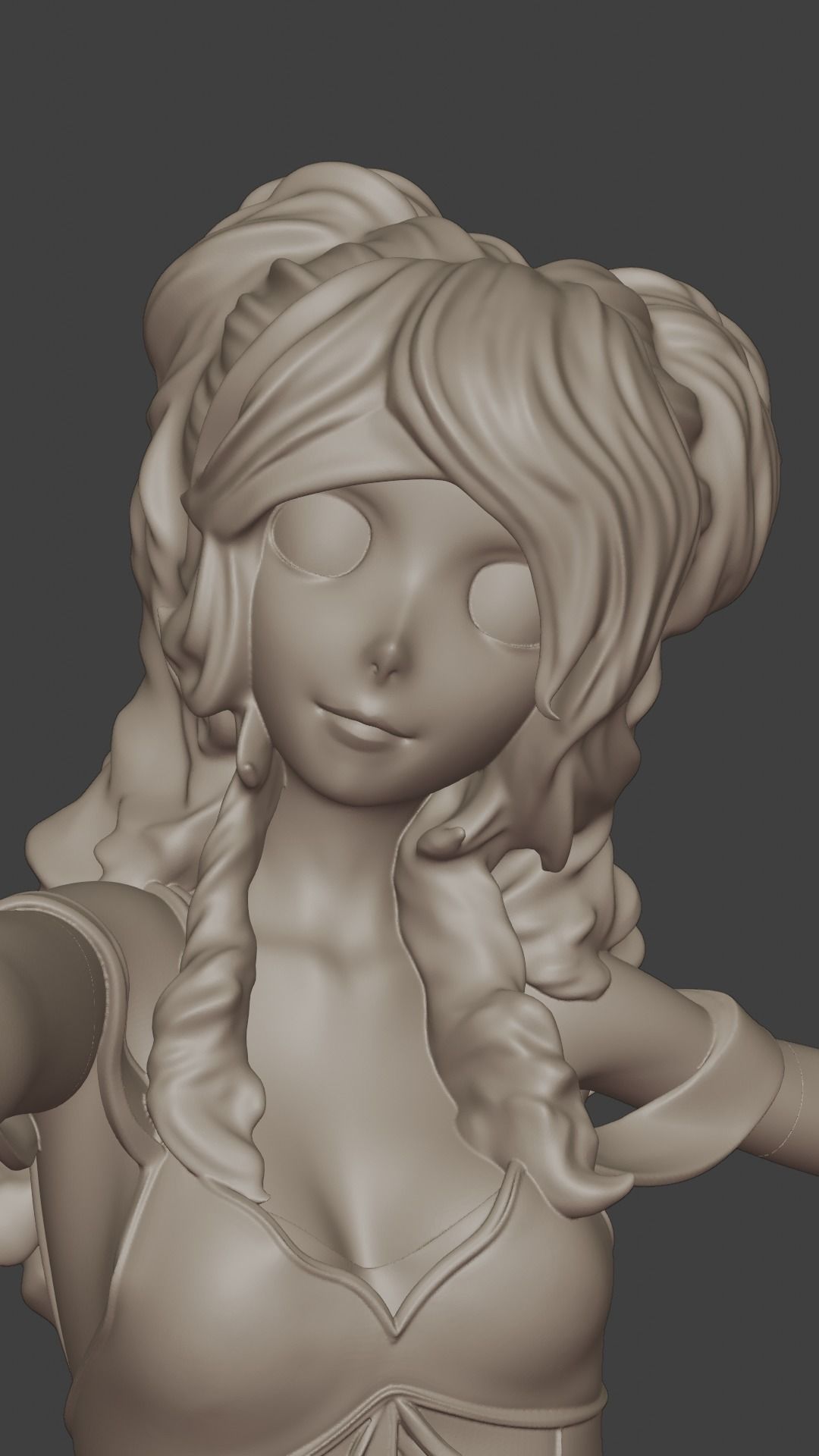Anime Magic Queen 3D print model_9