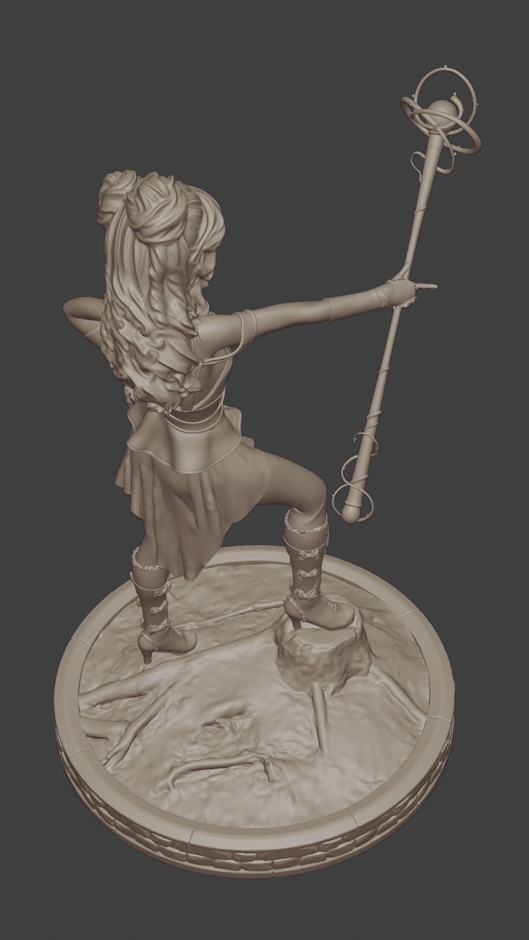 Anime Magic Queen 3D print model_7