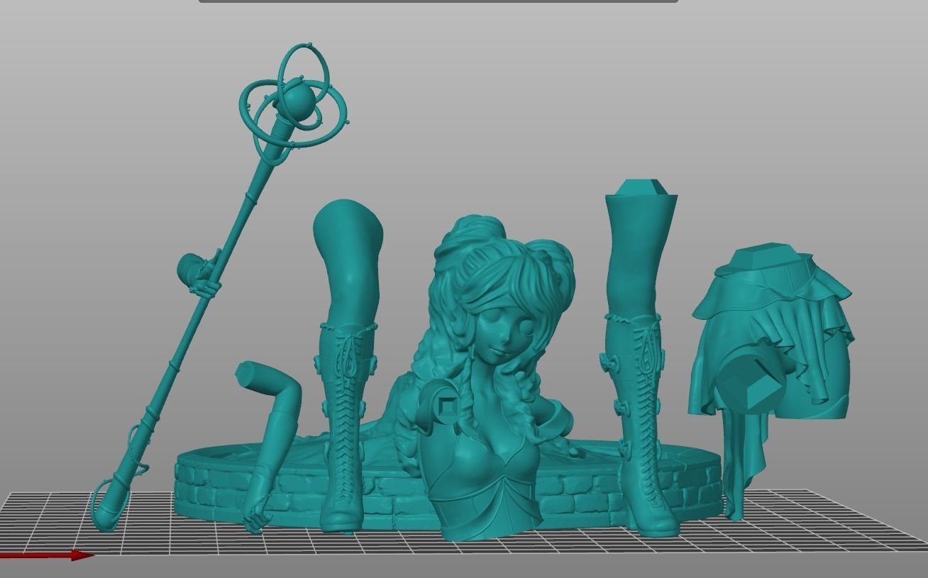 Anime Magic Queen 3D print model_3