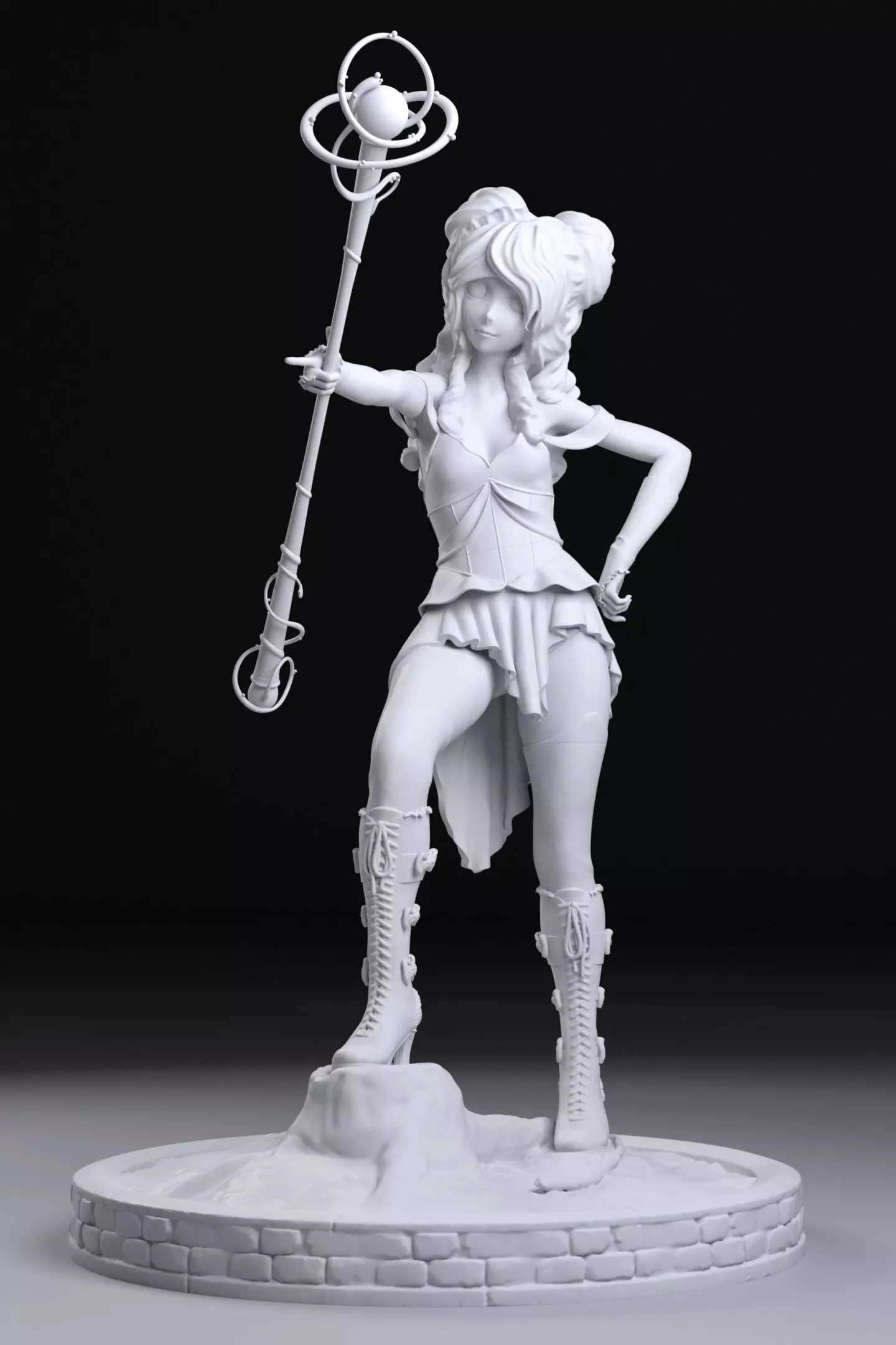 Anime Magic Queen 3D print model_0