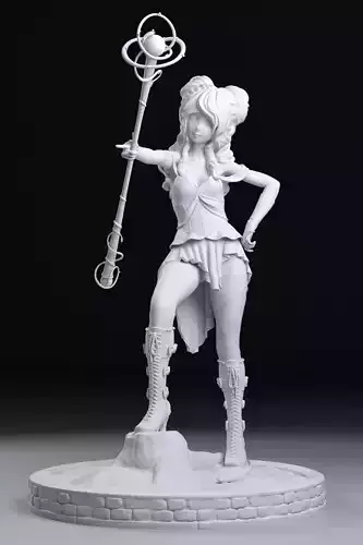 Anime Magic Queen 3D print model