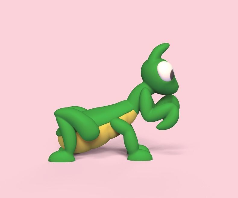 Cute Mantis 3D print model_2