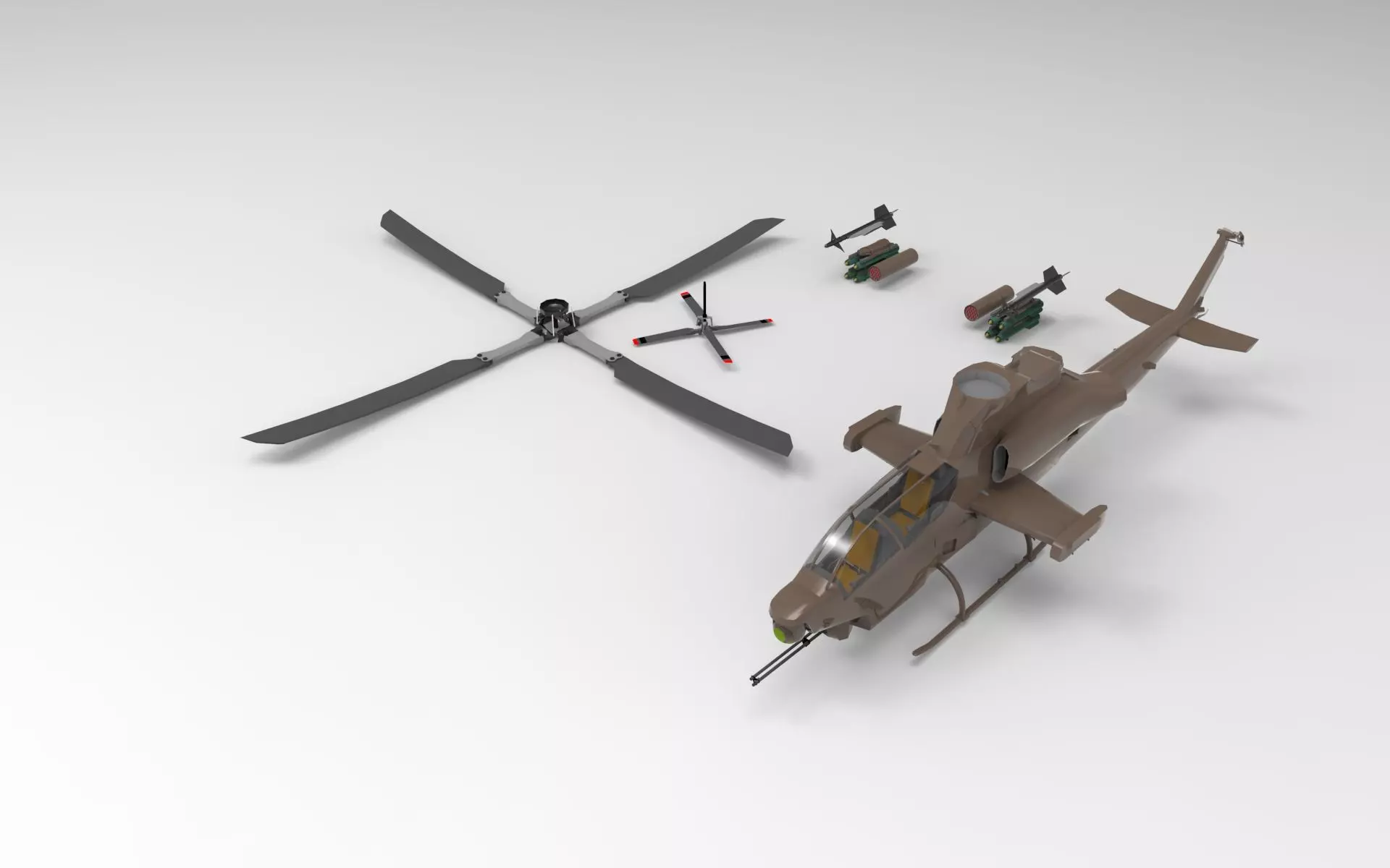 Bell AH 1Z 3D printed 3D model_0
