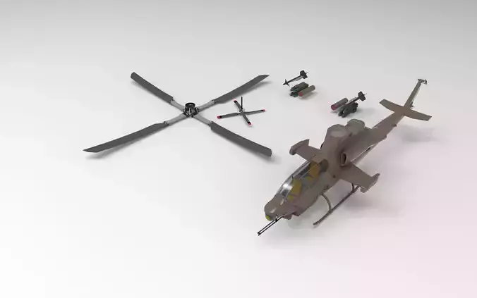 Bell AH 1Z 3D printed