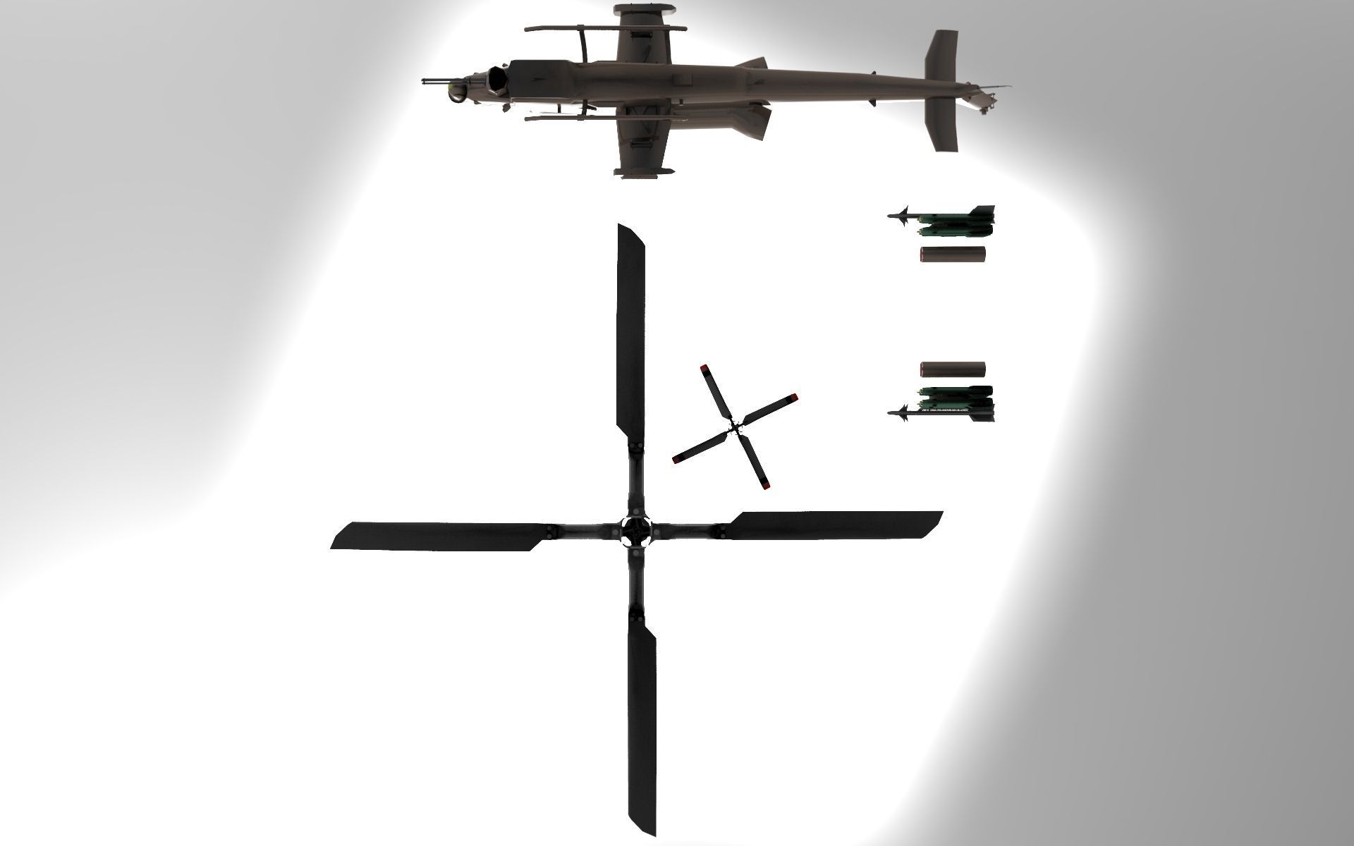 Bell AH 1Z 3D printed 3D model_6