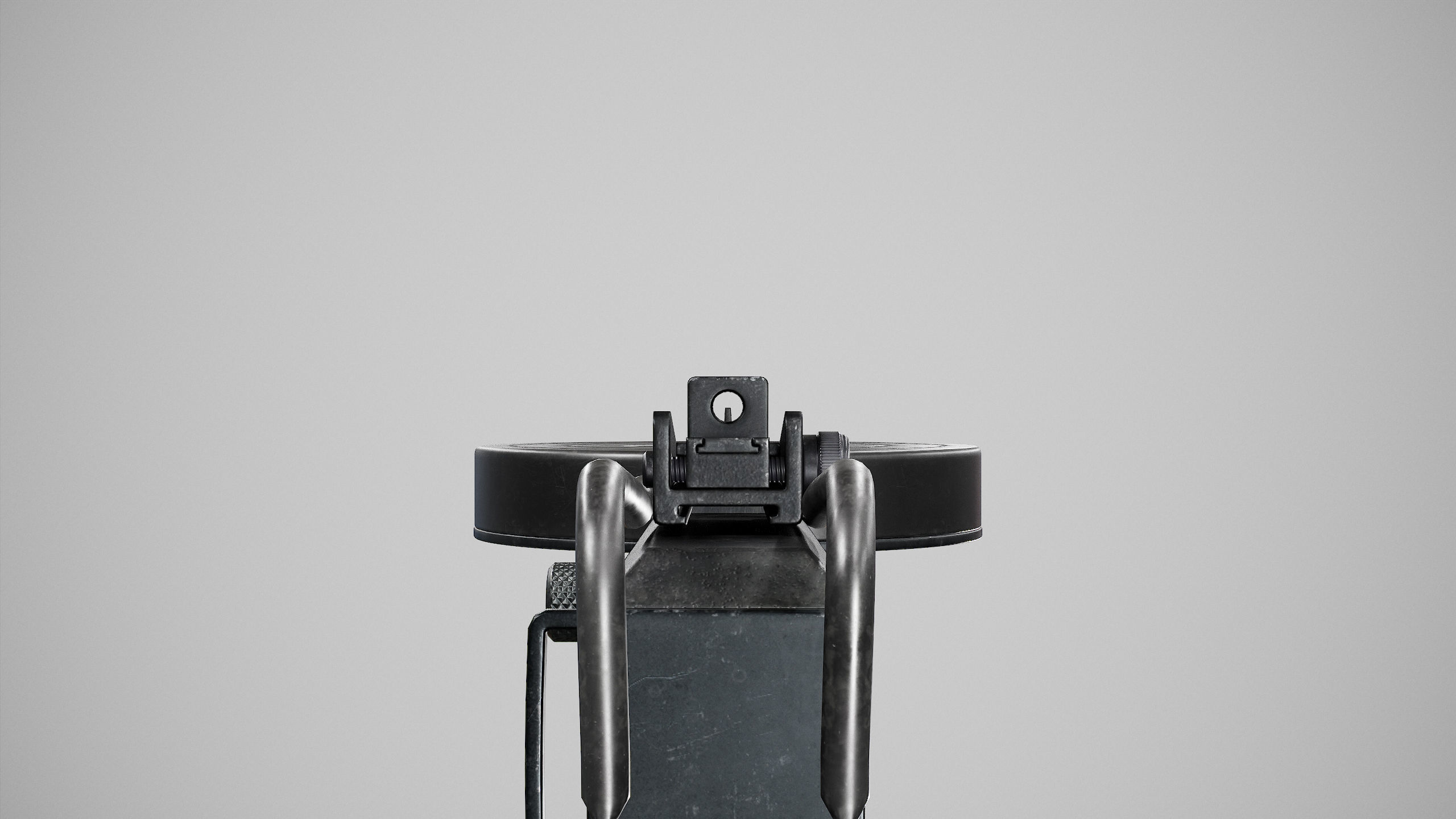 PBR The American 180 Low-poly 3D model_10