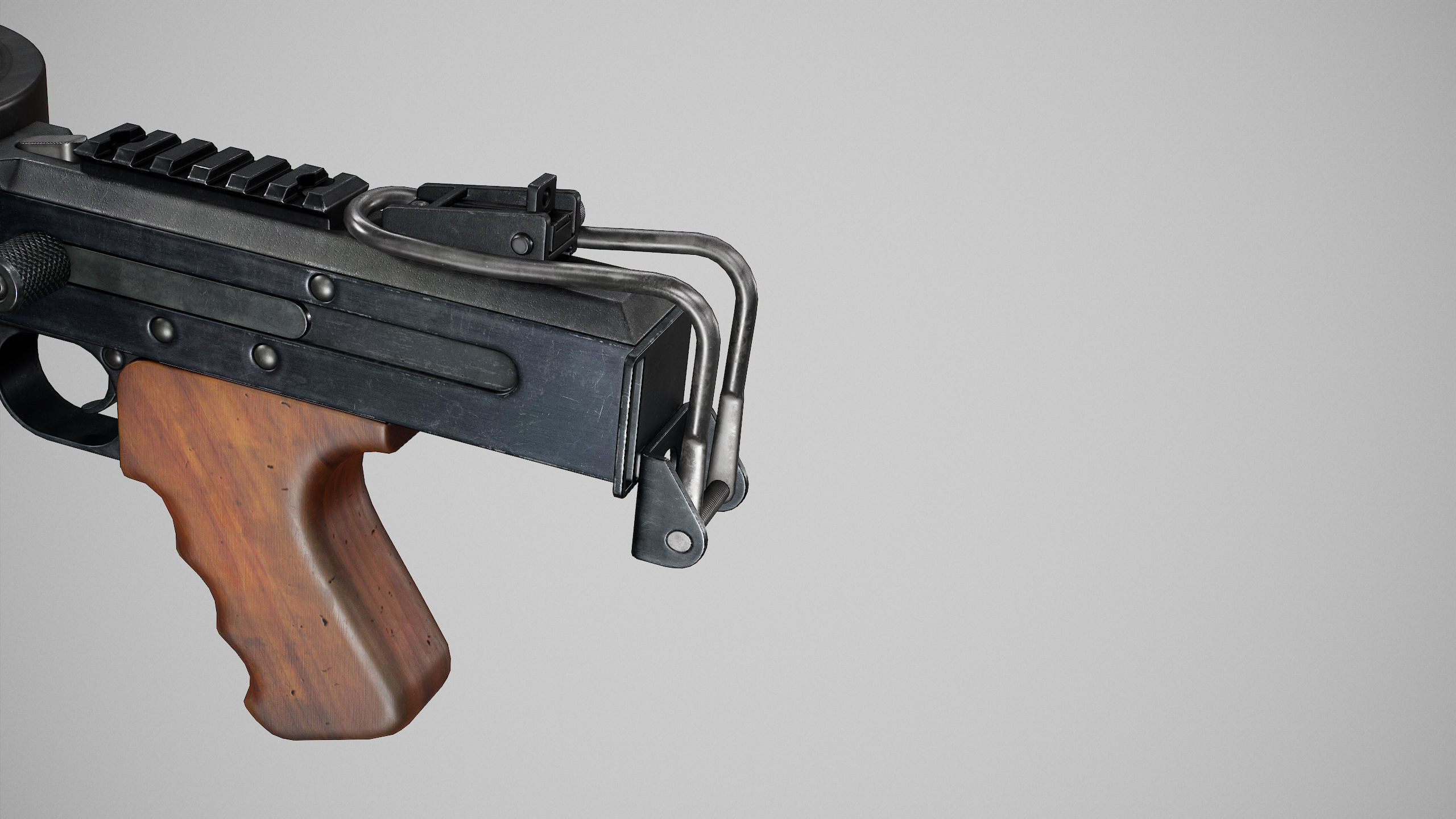 PBR The American 180 Low-poly 3D model_6