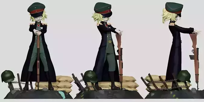 The Saga of Tanya the Evil - Youjo Senki 3D print model