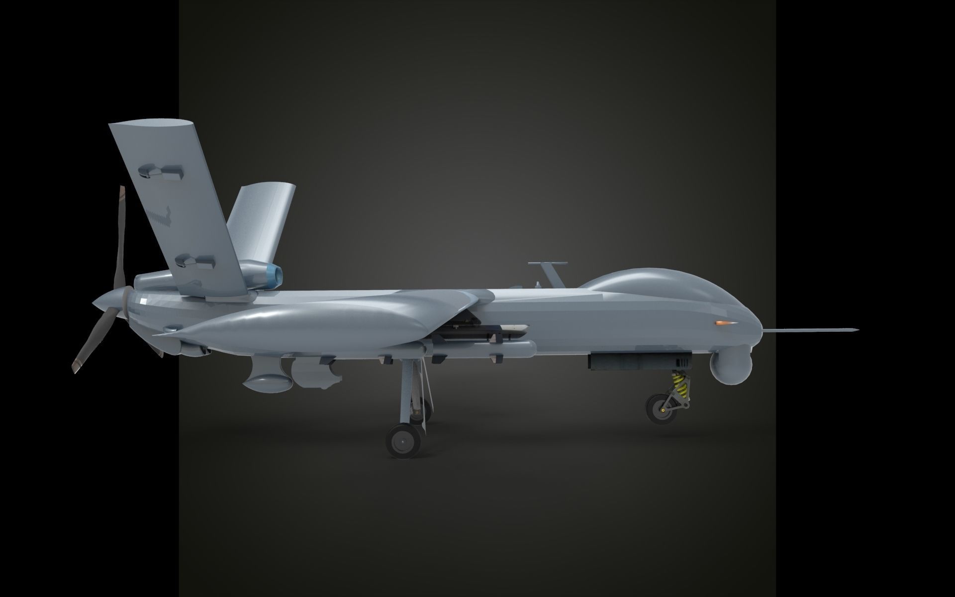 TAI anka UAV 3D model_3