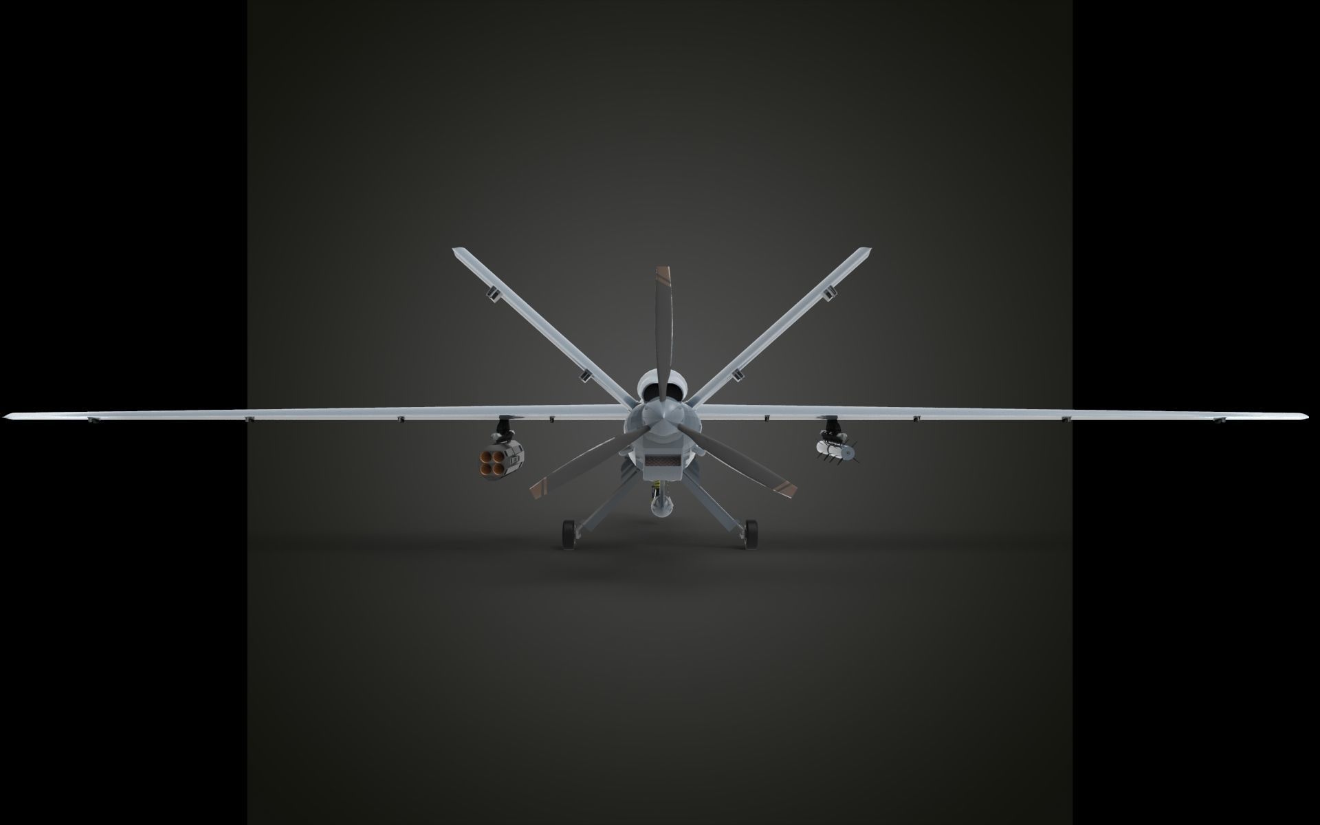 TAI anka UAV 3D model_2