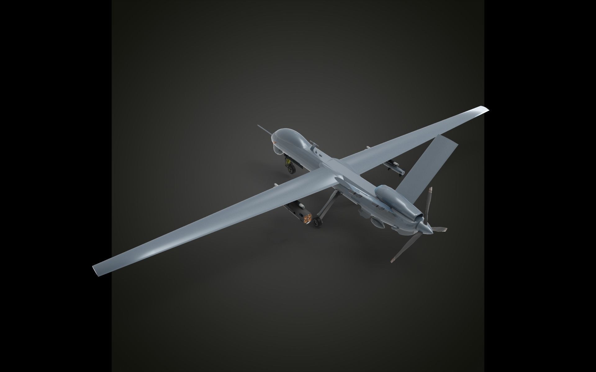 TAI anka UAV 3D model_7