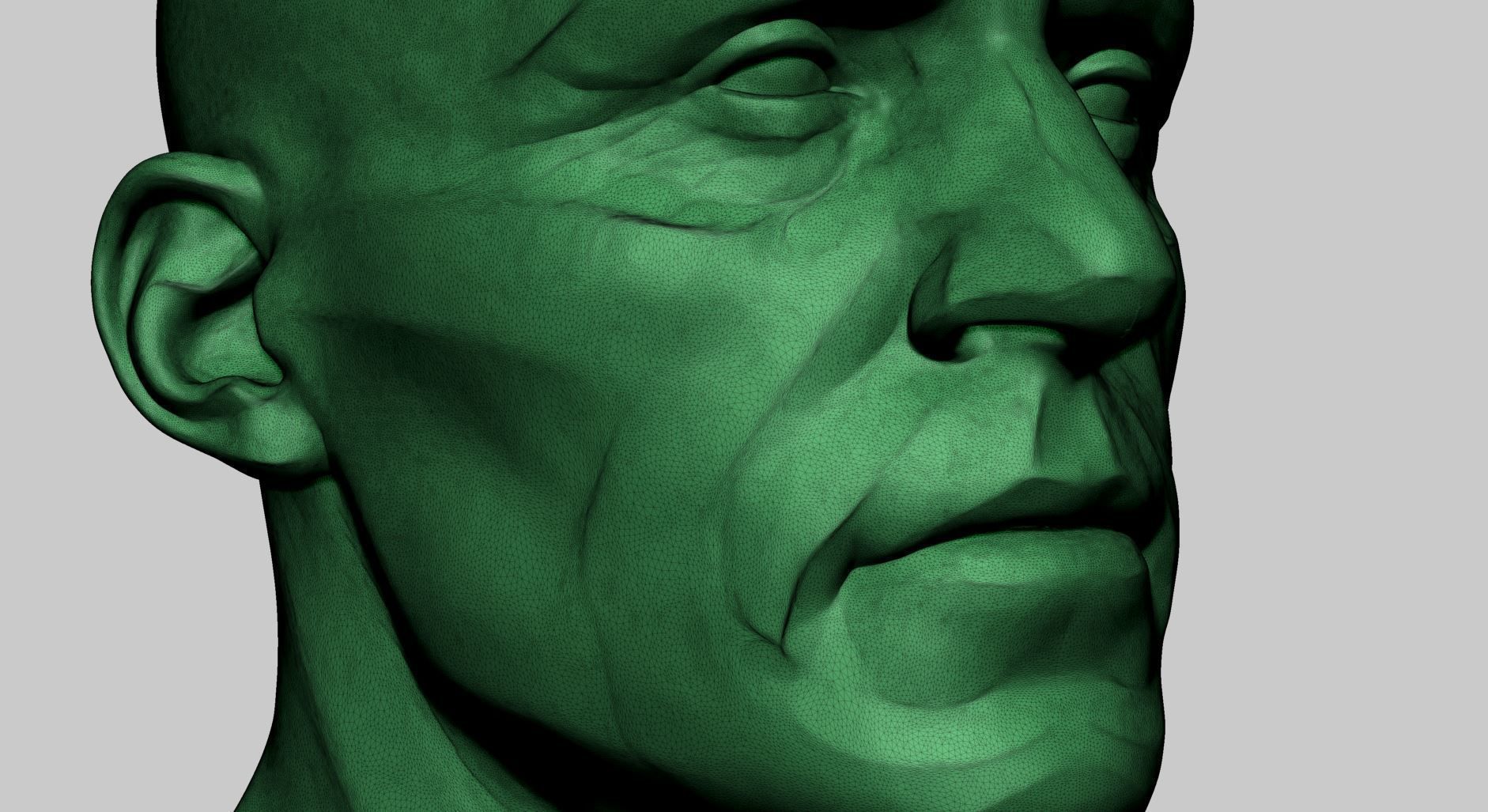 Male Head v7 3D model_15