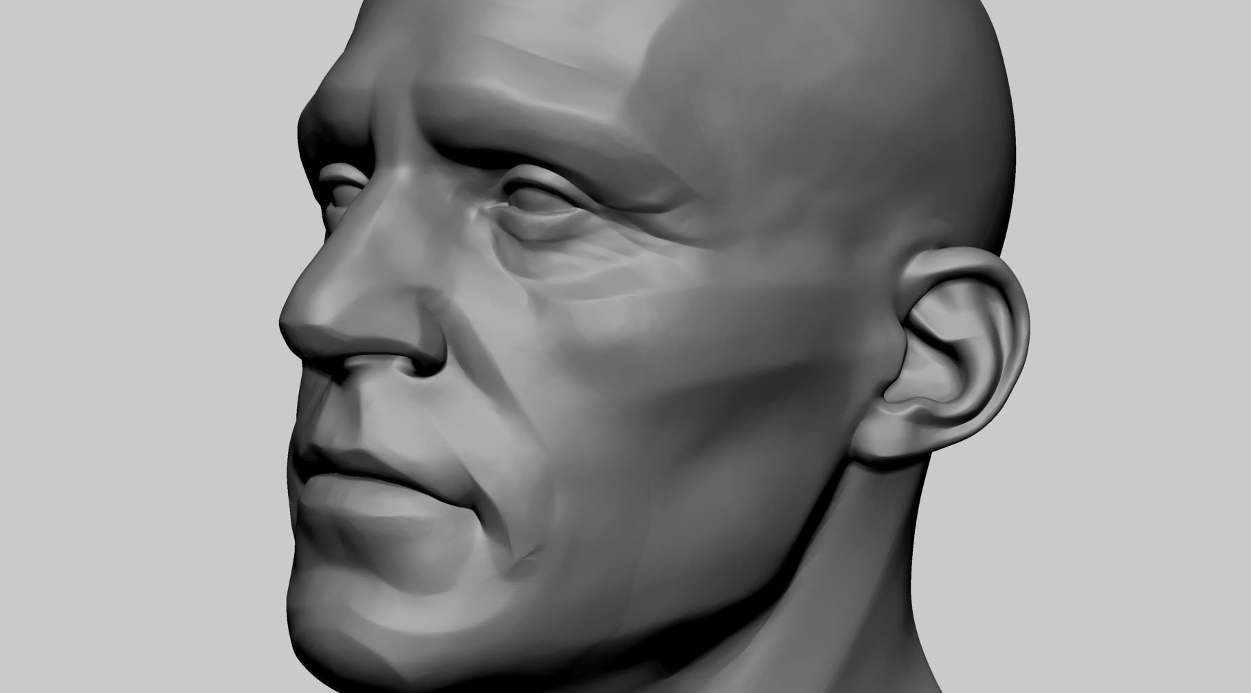 Male Head v7 3D model_13