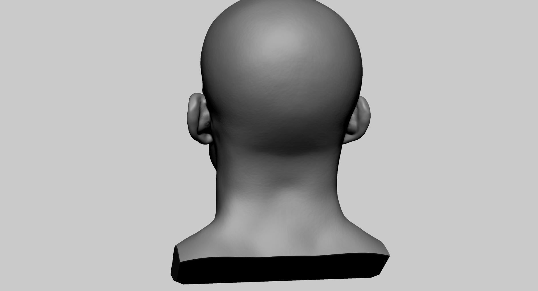 Male Head v7 3D model_5