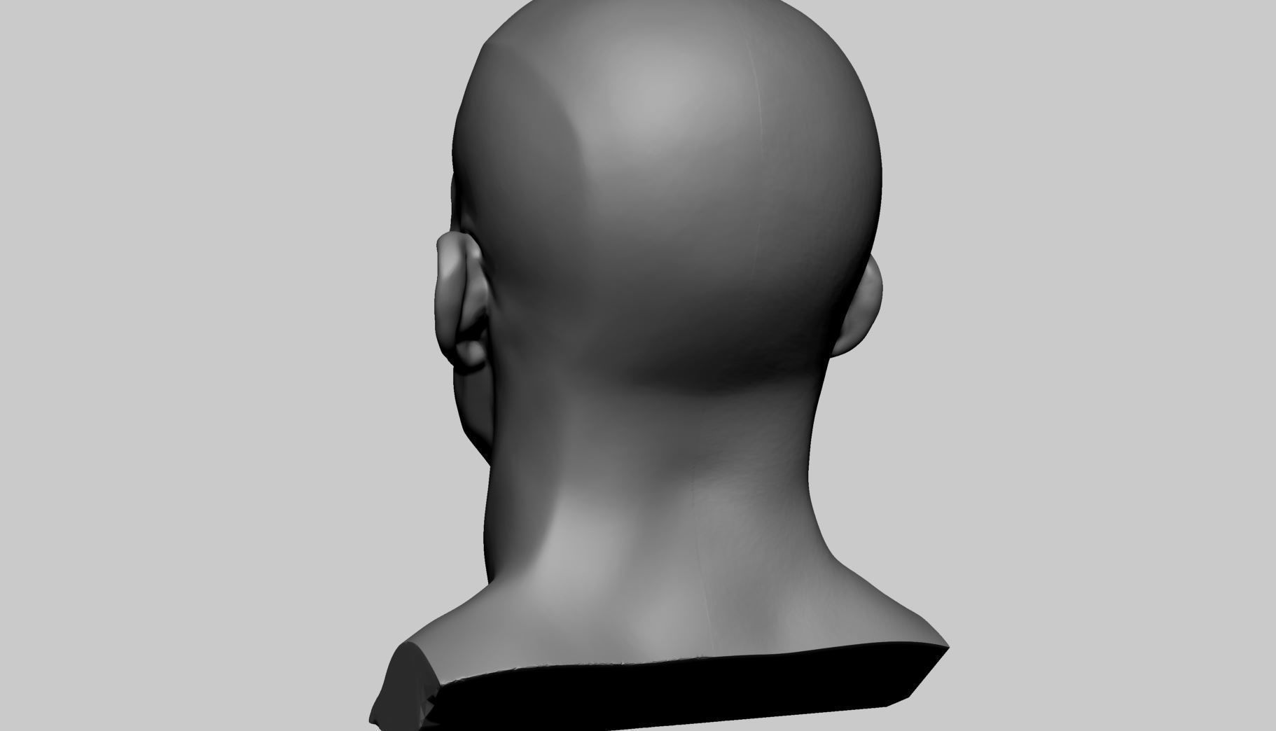 Male Head v7 3D model_9