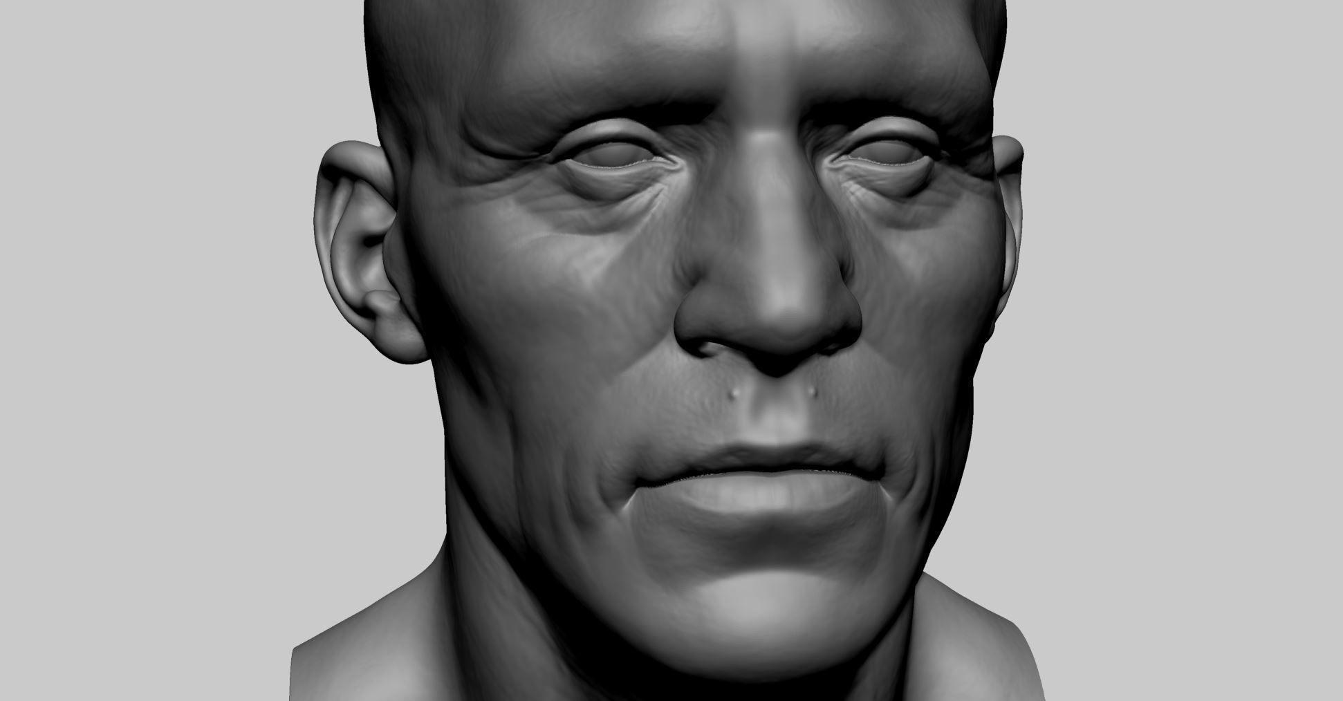 Male Head v7 3D model_6