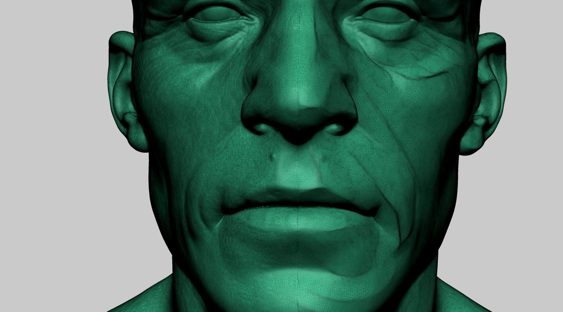 Male Head v7 3D model_16