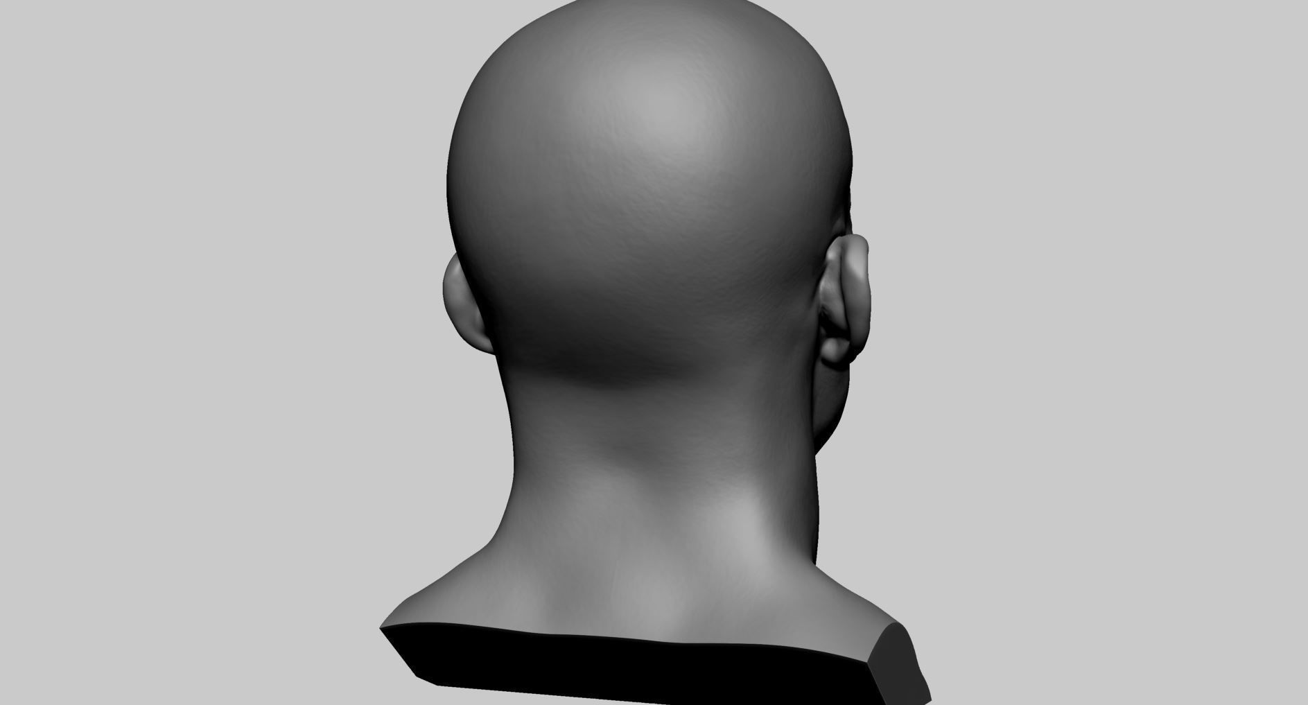 Male Head v7 3D model_4