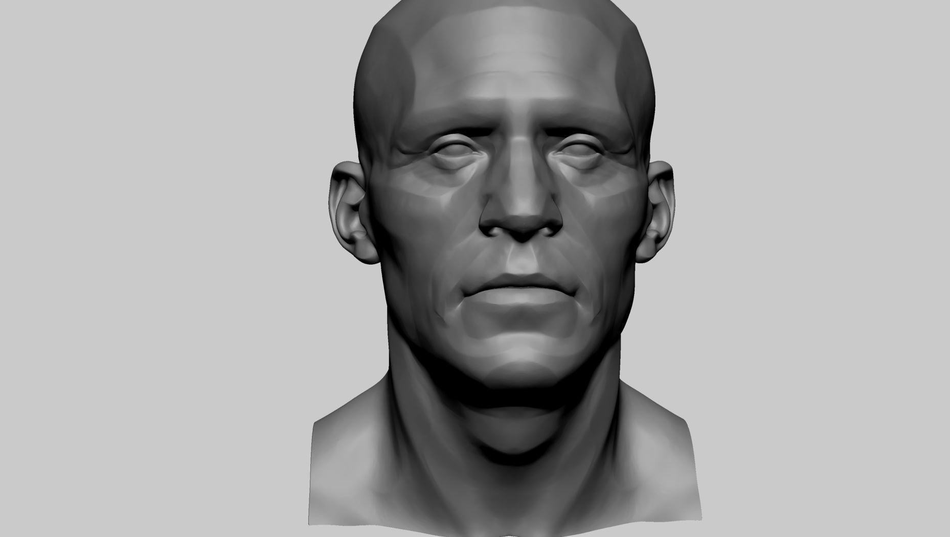 Male Head v7 3D model_10
