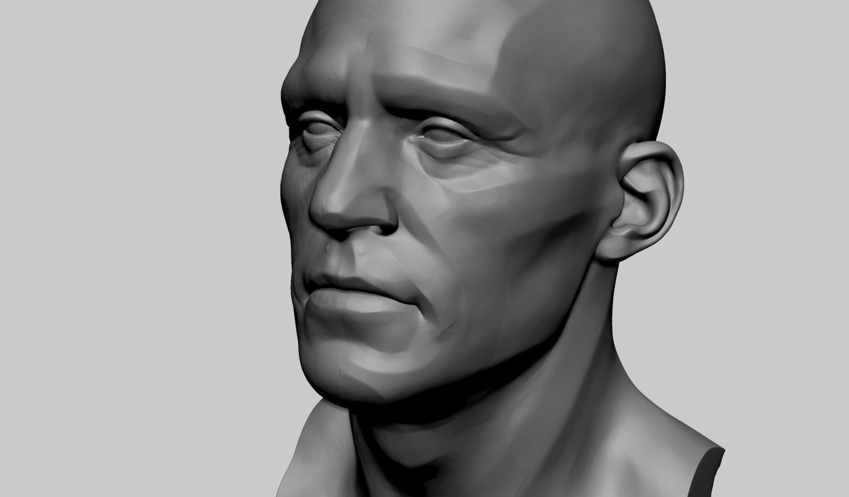 Male Head v7 3D model_7