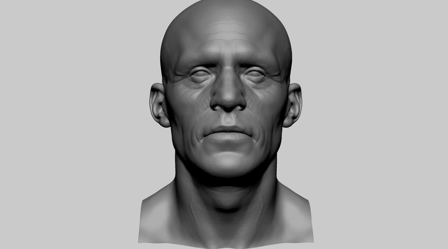 Male Head v7 3D model_1