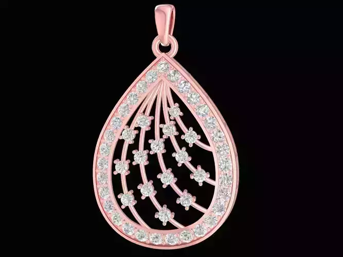 diamond pearl pendant 2493