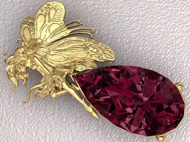 Butterfly girl pendant