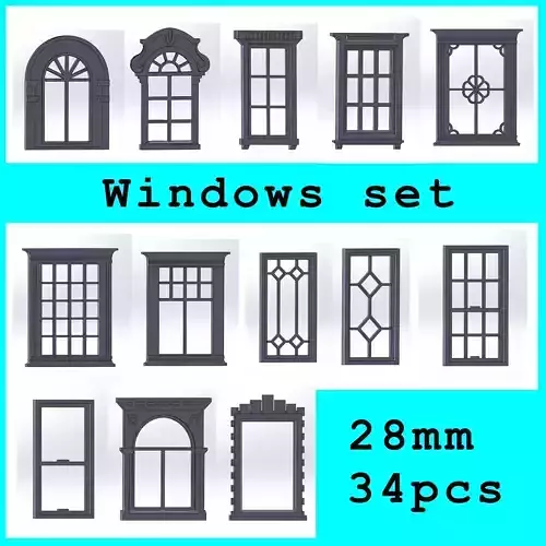 Windows set - 34 PCS