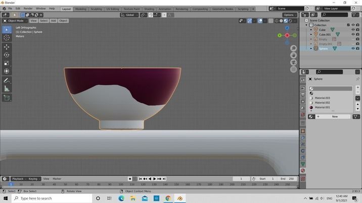 Bowl 3D model cup Low-poly 3D model_4