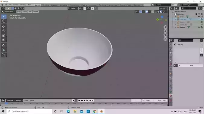 Bowl 3D model cup