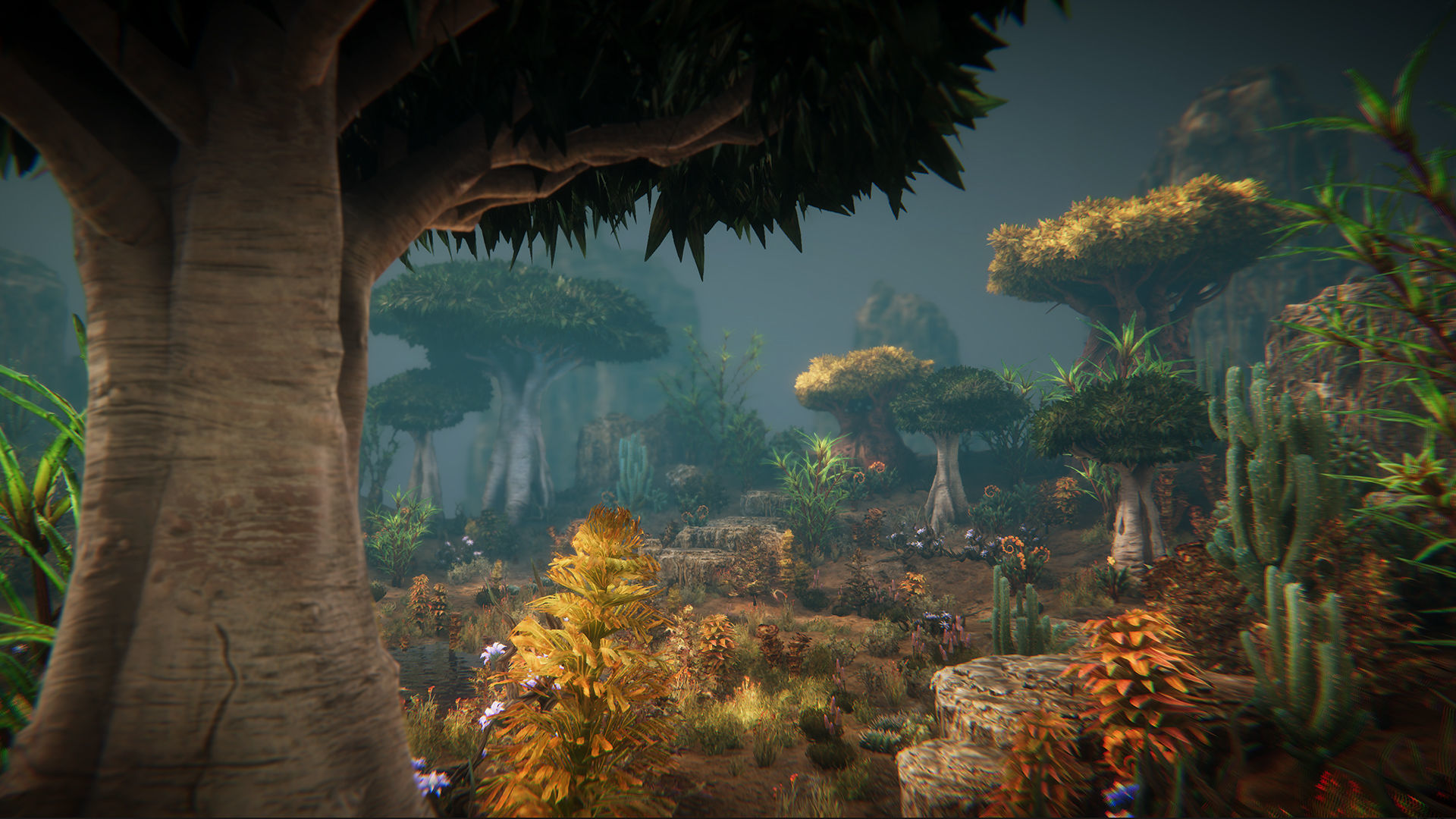 Desert plants Low-poly 3D model_6