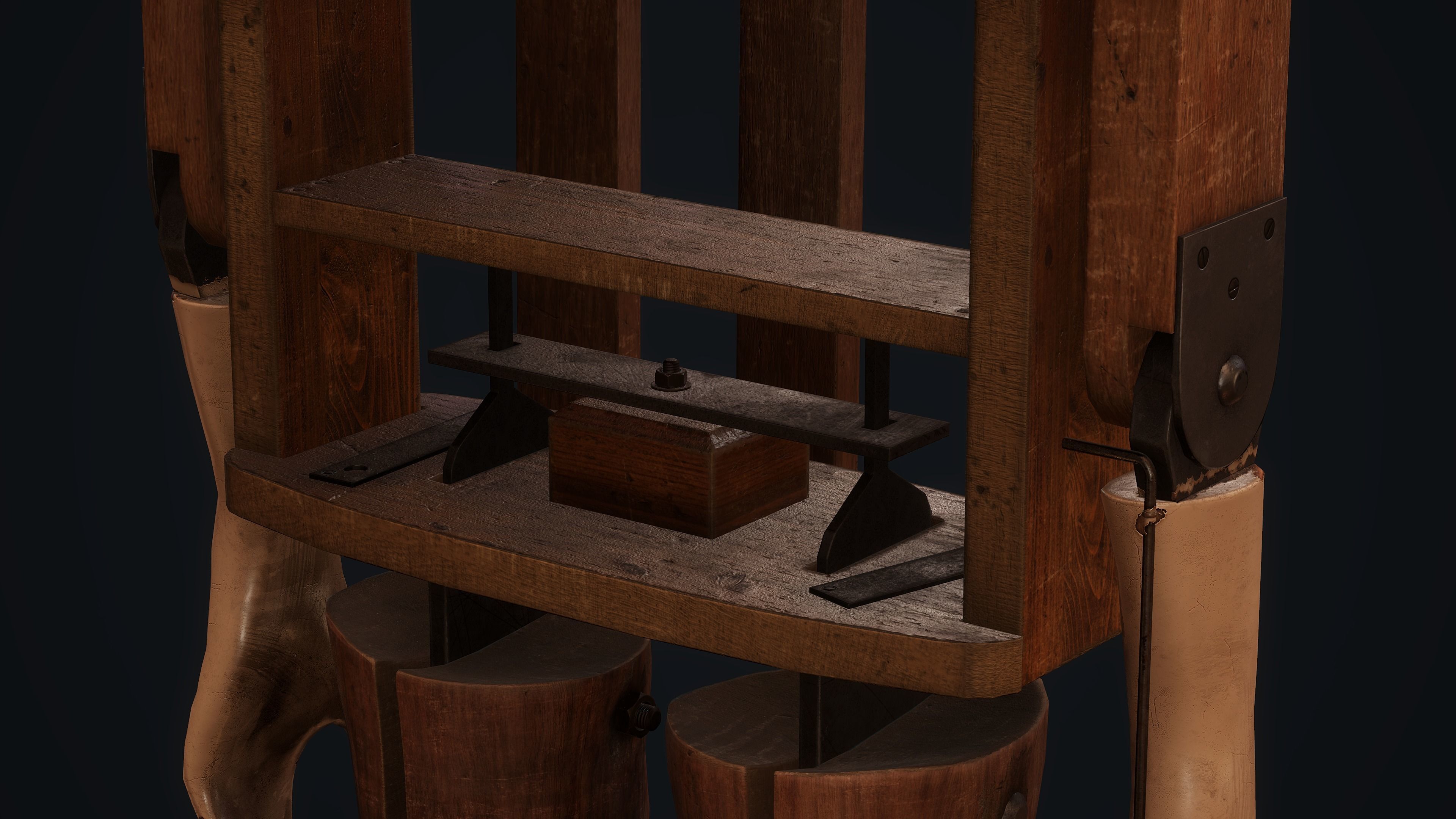 Old Ventriloquist Puppet - PBR Model Low-poly 3D model_11