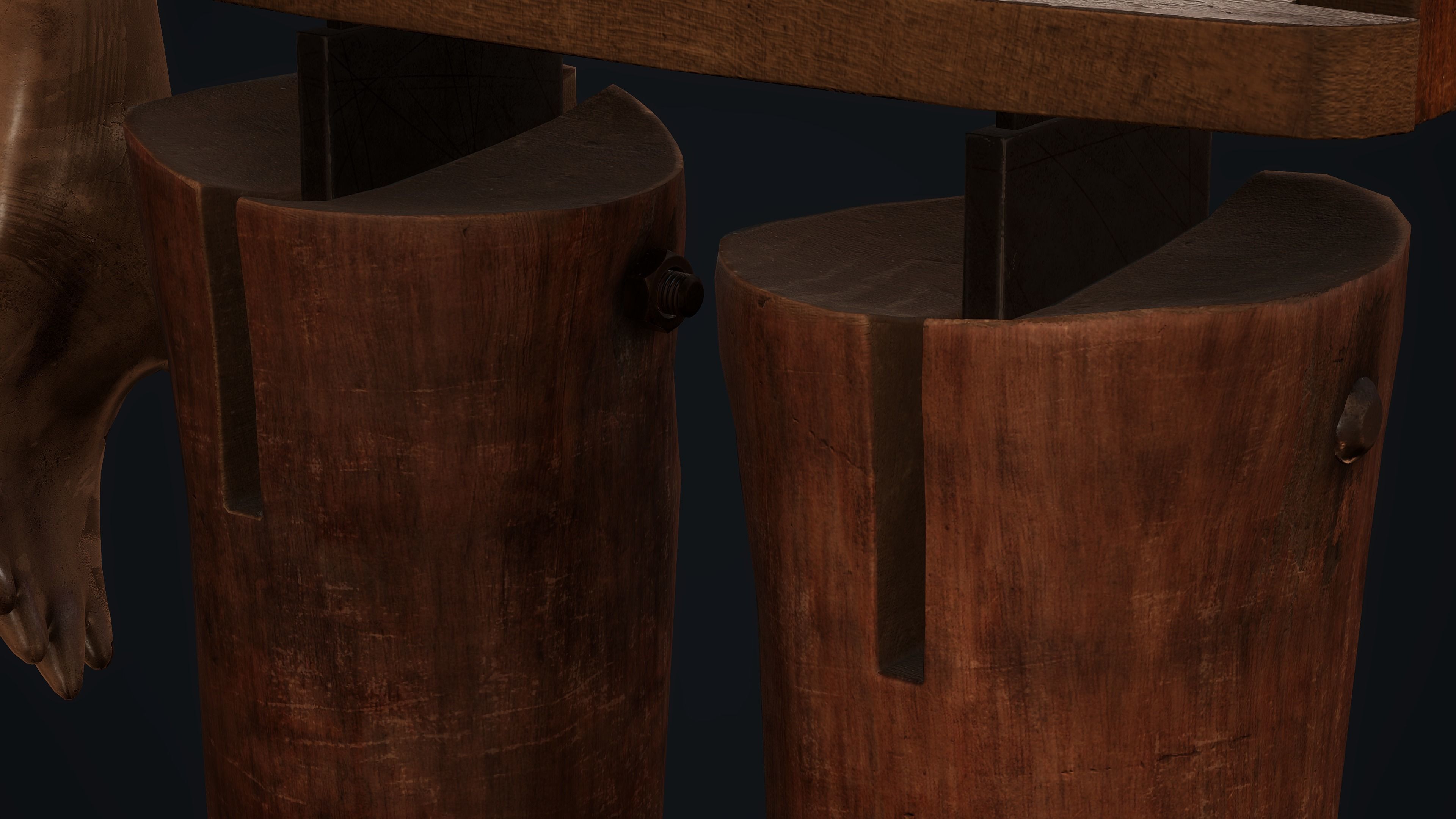 Old Ventriloquist Puppet - PBR Model Low-poly 3D model_12