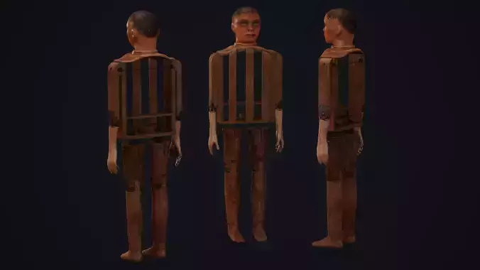Old Ventriloquist Puppet - PBR Model