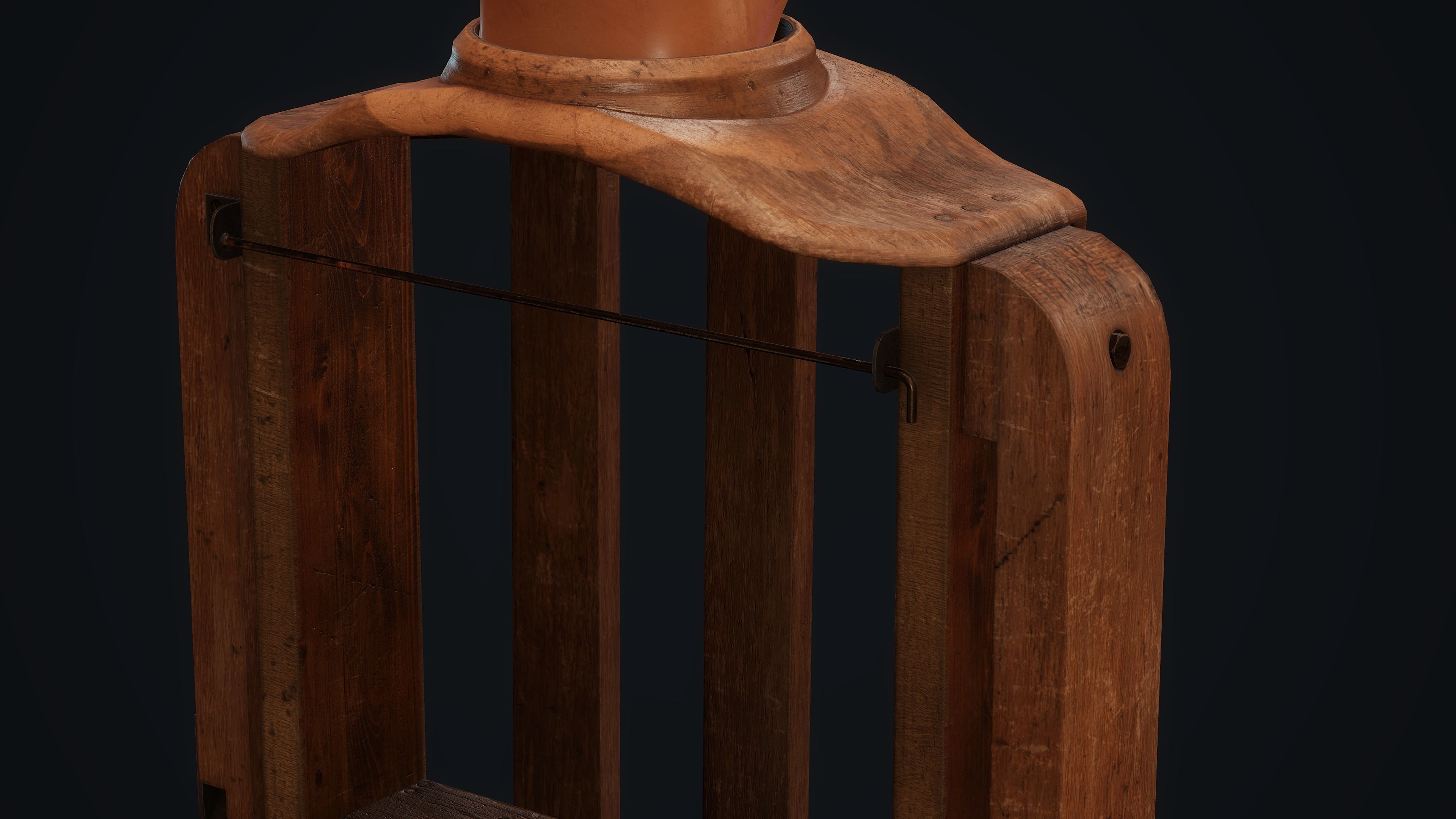 Old Ventriloquist Puppet - PBR Model Low-poly 3D model_10