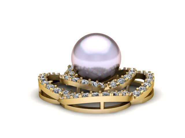 Pearl necklace 3D print model_1