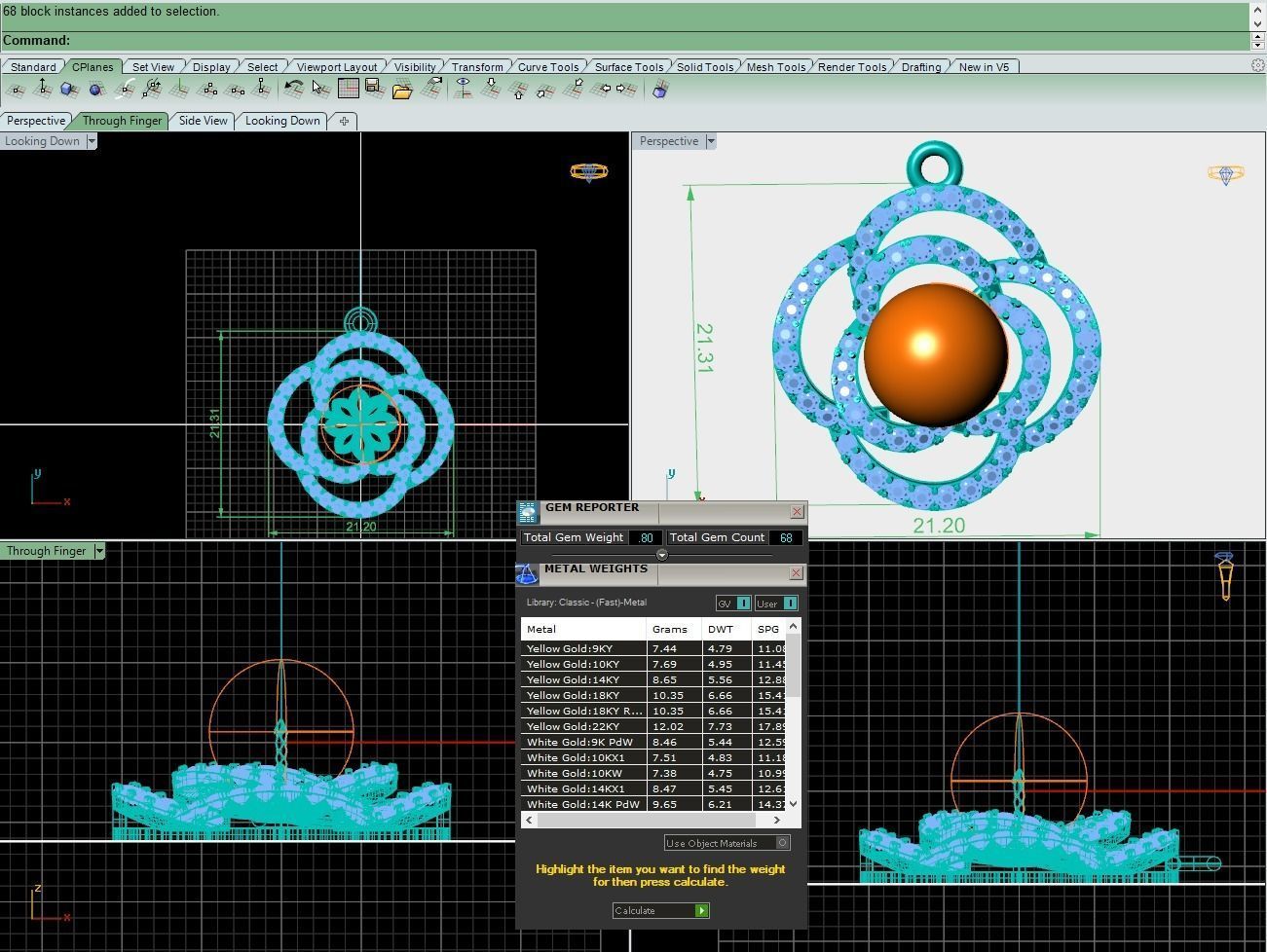 Pearl necklace 3D print model_3