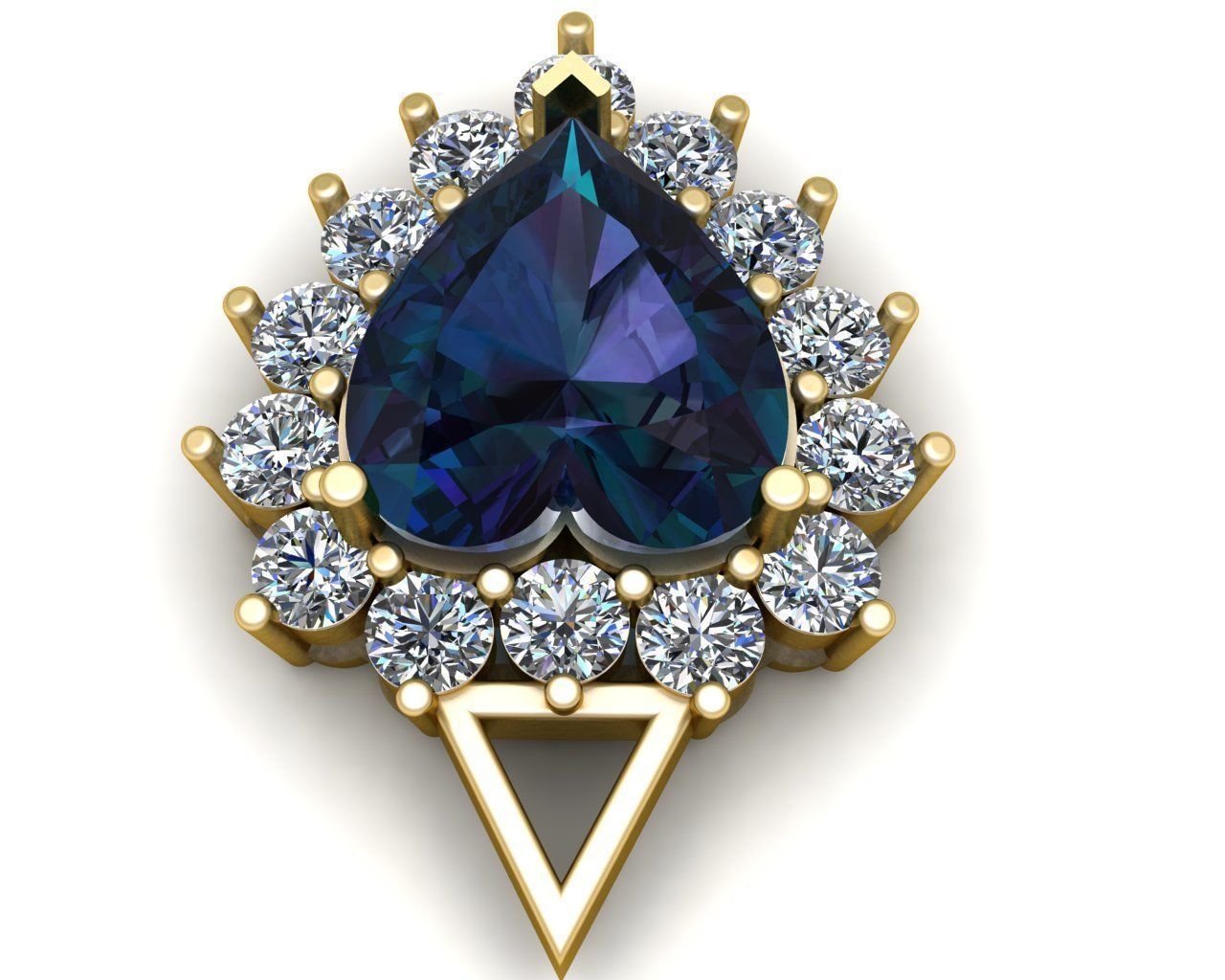 Heart Chain 3D print model_3