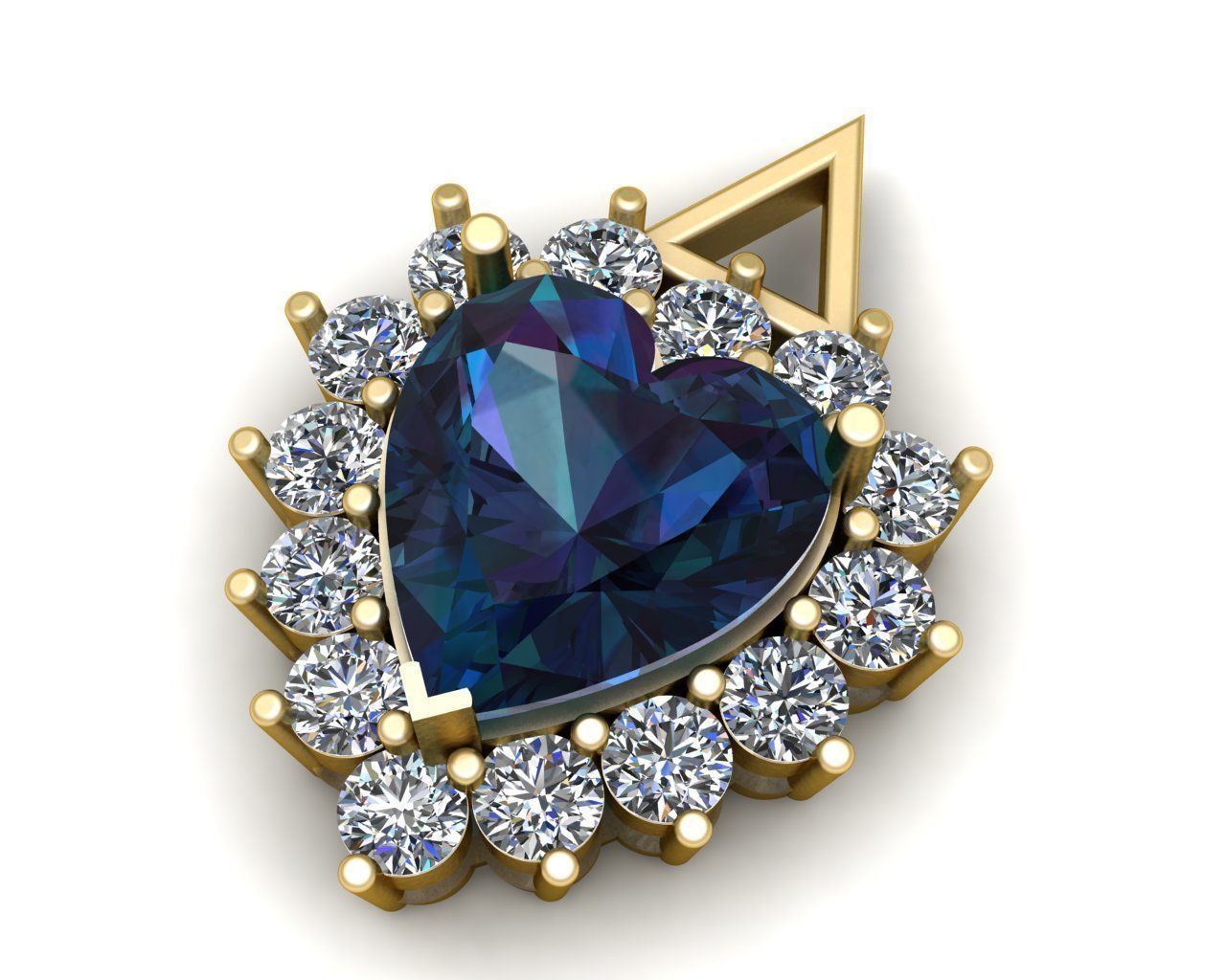 Heart Chain 3D print model_1