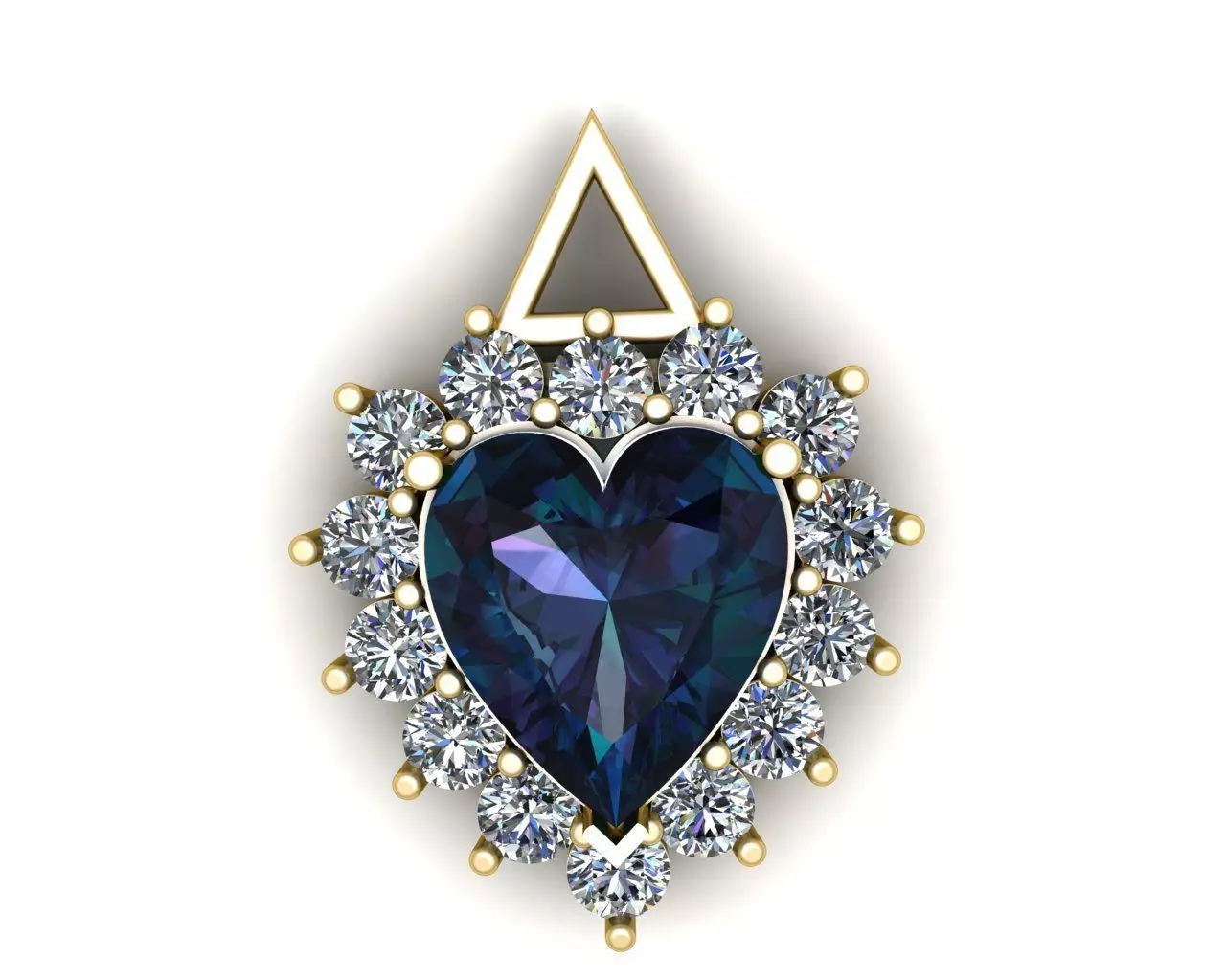 Heart Chain 3D print model_0